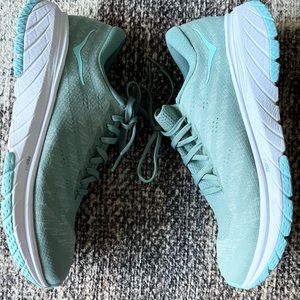 Hoka One One Cavu 3 Womens Size 9.5 Blue Running Sneakers Shoes Athletic Lace Up